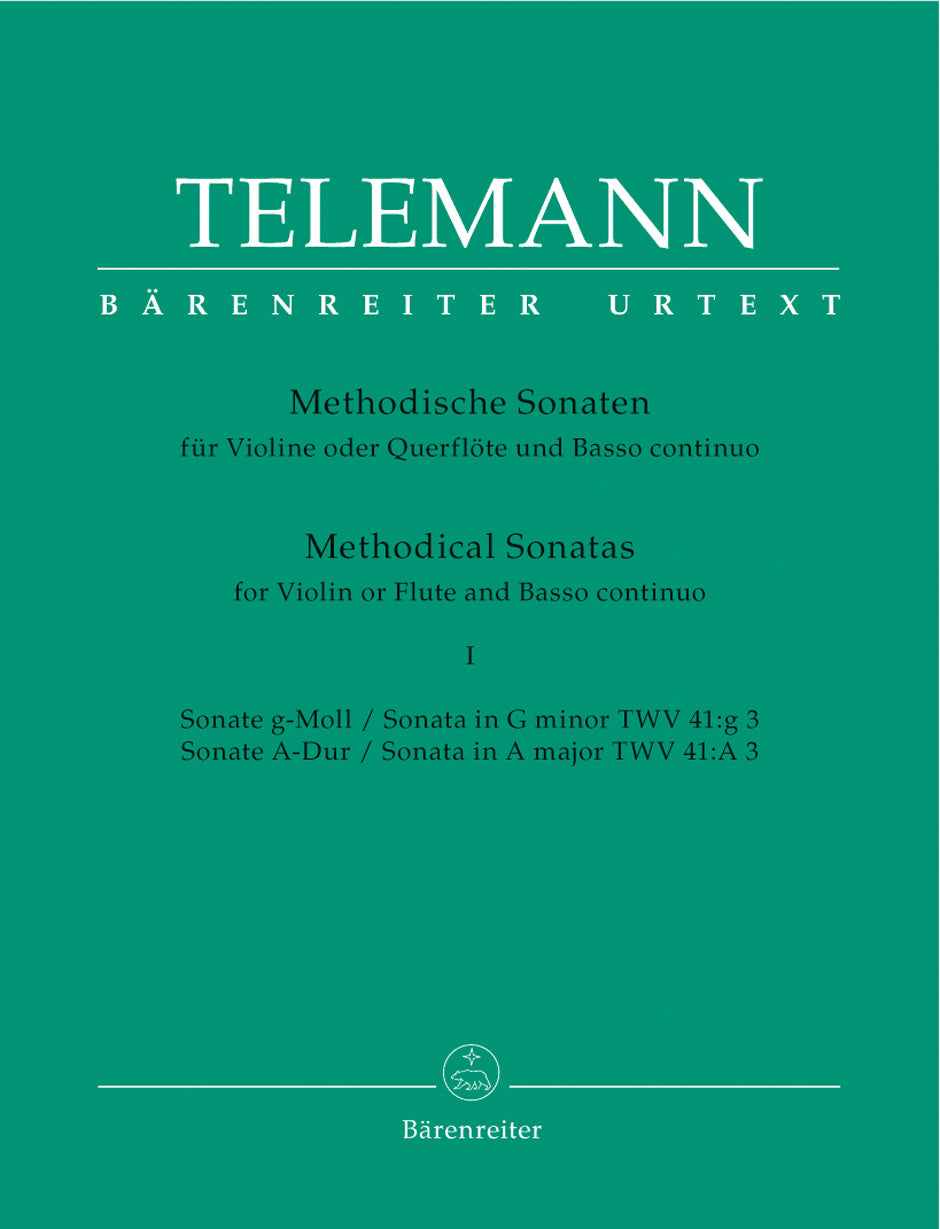 Telemann Methodical Sons Gm+Am Vln/Fl B