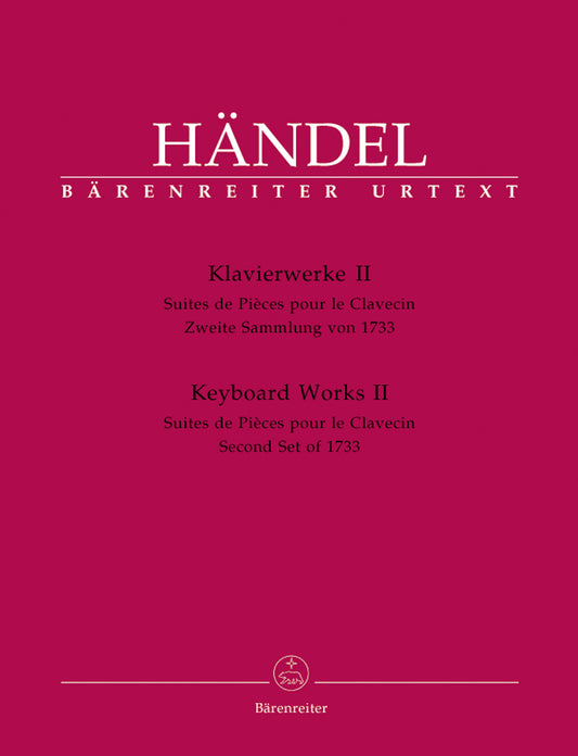 Handel Keyboard Works Bk2 2nd Set 1733
