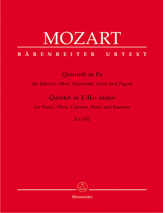 Mozart Quintet Ebmaj KV452 Pno W-W4tet
