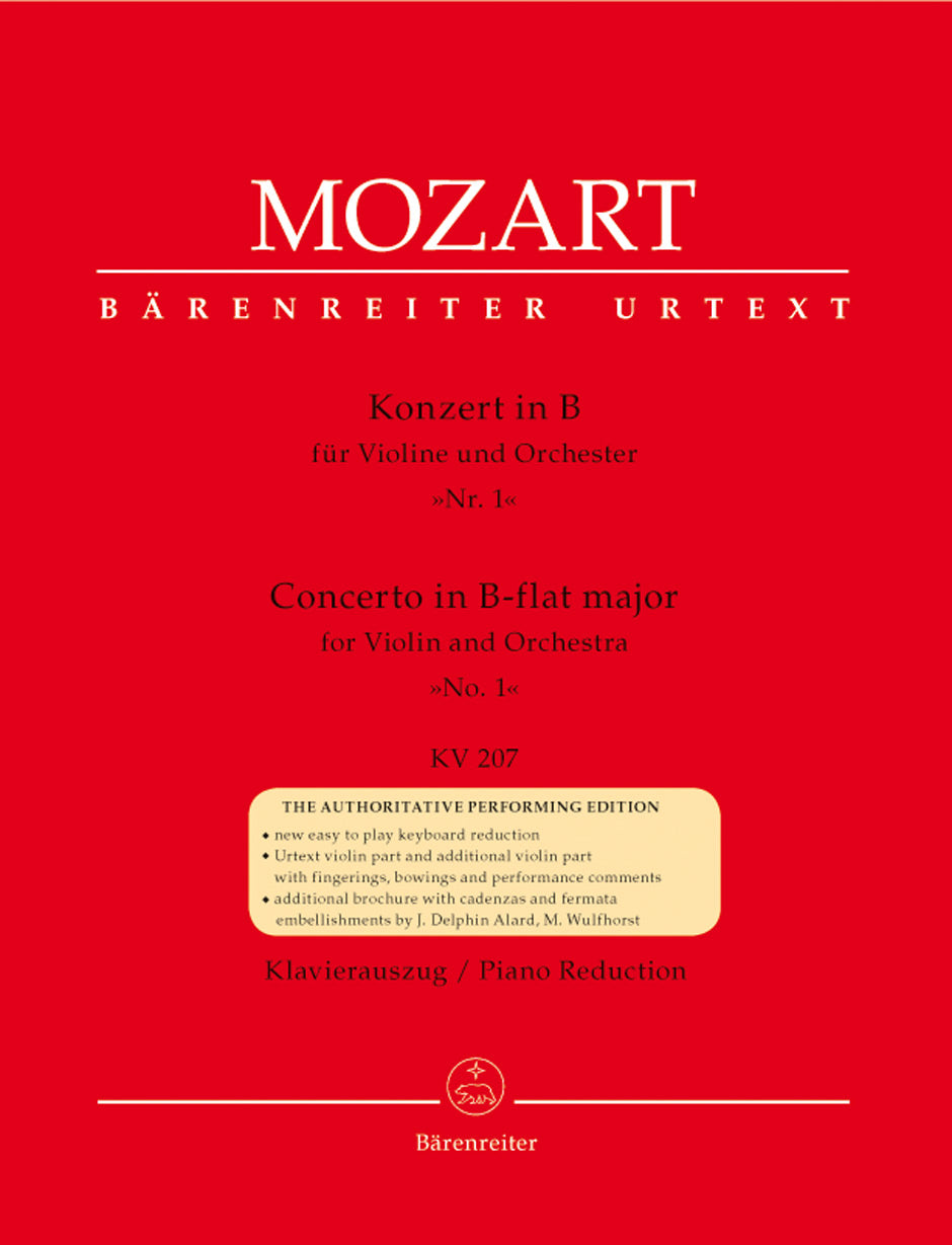 Mozart Vln Concerto No1 KV207 BA