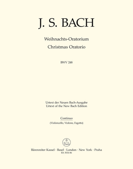 Bach Christmas Oratorio Cello/Bass/Bsn