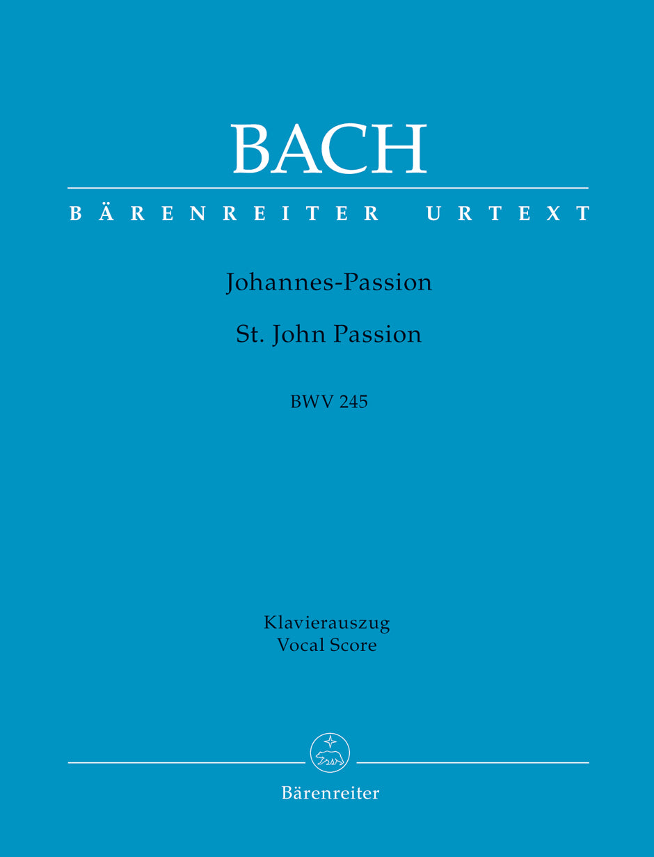 Bach St John Passion Vocal Score BWV425