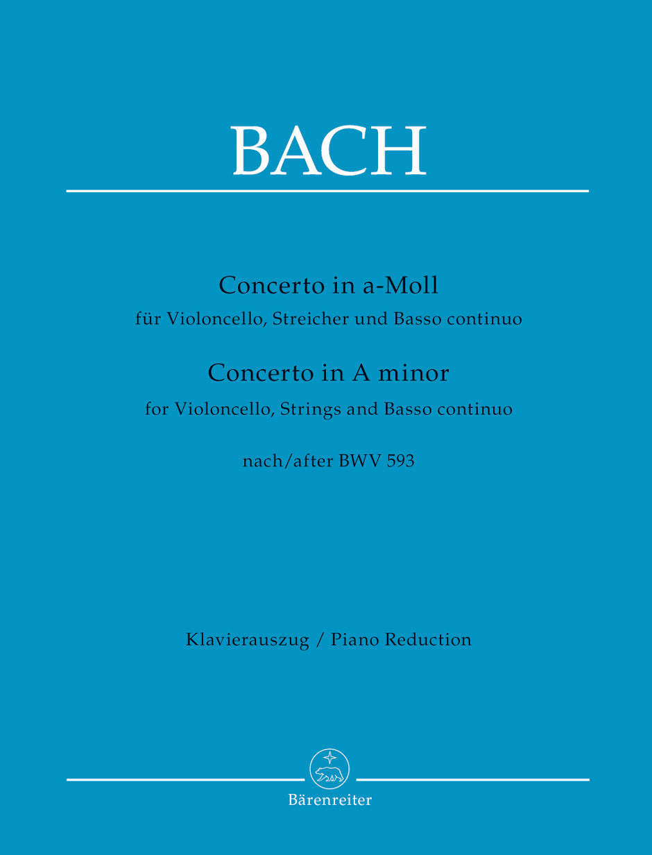 Bach Concerto A Min Vc Pno Reduc BWV593