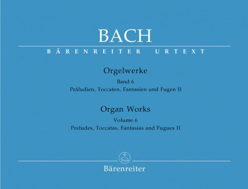 Bach JS Organ Works Vol6 Pre Toc Fant&F