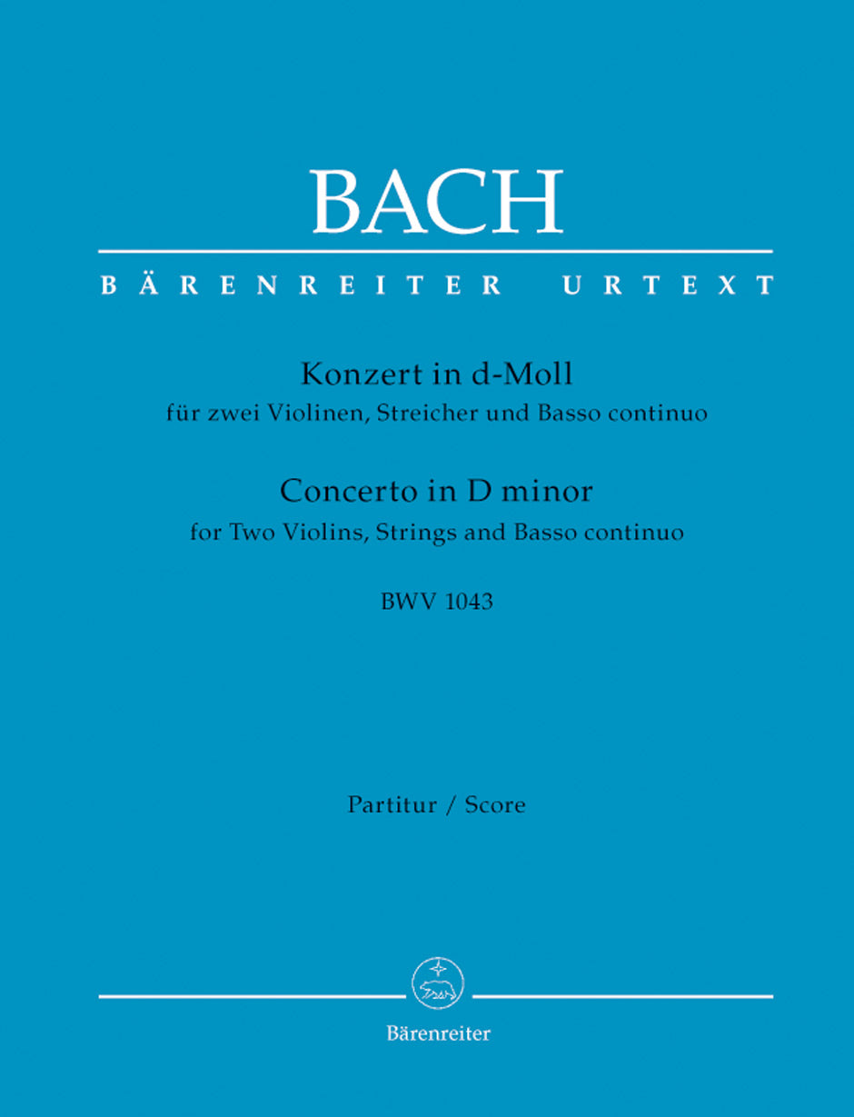 Bach Concerto Dmin 2Vln Full Score BA