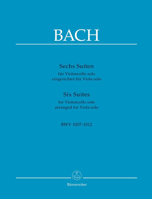 Bach Cello suite arr. Viola Barenreiter