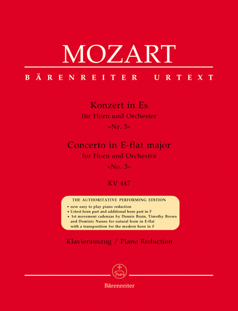 Mozart Hn Concerto 3 Eb KV447 BA