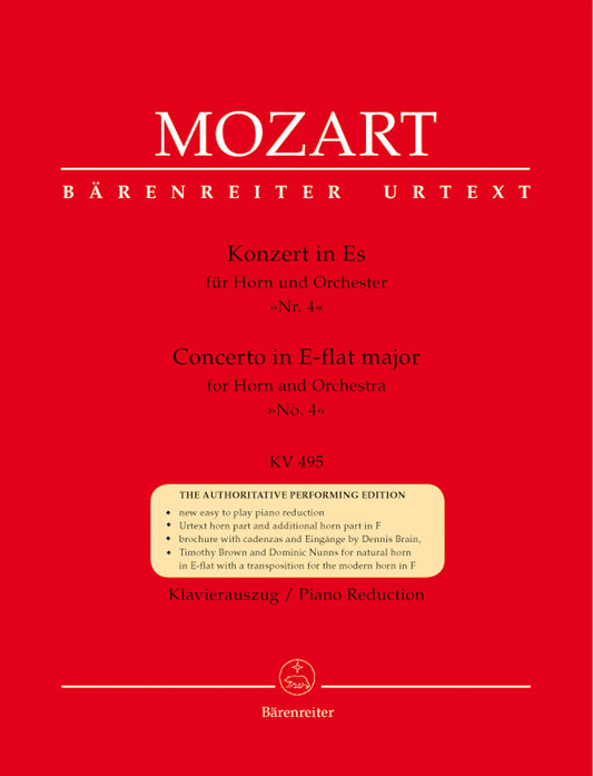 Mozart Hn Concerto No4 Eb KV495 BA