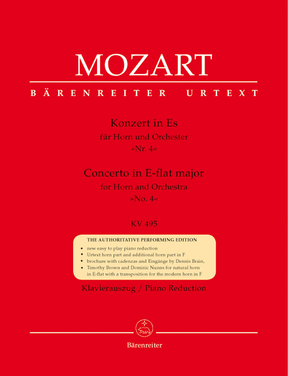 Mozart Hn Concerto No4 Eb KV495 BA