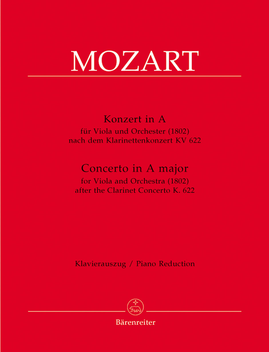 Mozart Vla Concerto A 1802 aft Clt BA