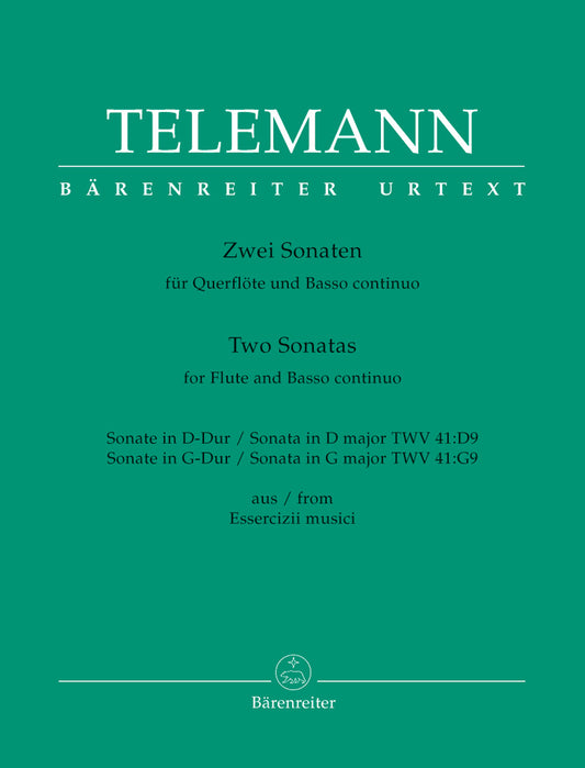 Telemann 2 Sonatas Flt&Basso G&D TWV41