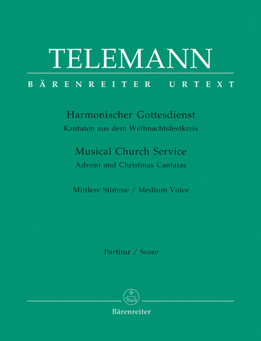 Telemann Adv/Xmas Cantatas Med Vce BA M