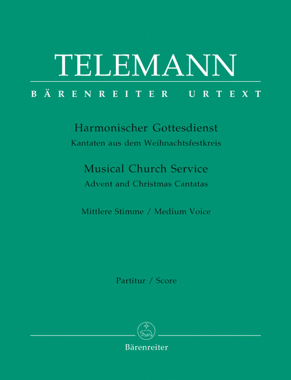 Telemann Adv/Xmas Cantatas Med Vce BA M