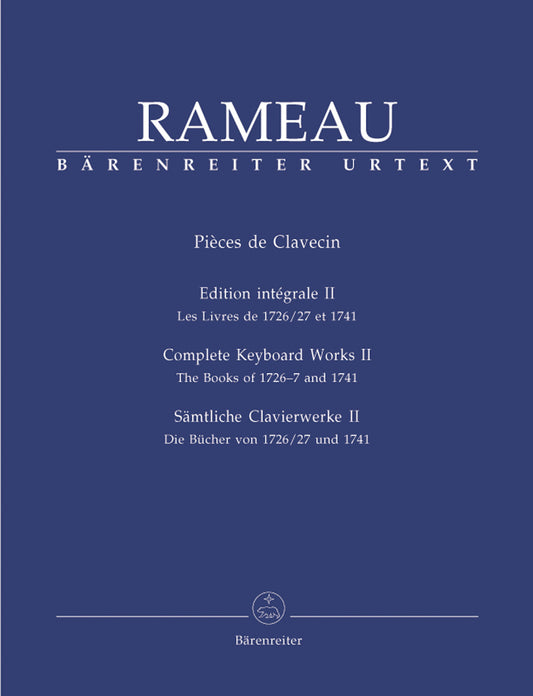 Rameau Pieces de Clavecin Bk2 BA