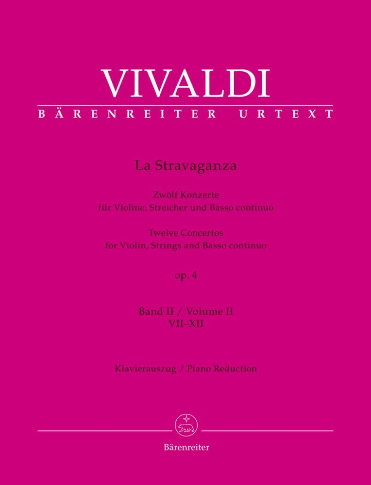 Vivaldi La Stravaganza Vln Op4 Vol2 BA