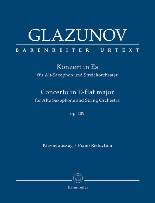 Glazunov Concerto in Eb Alto Sax Op109