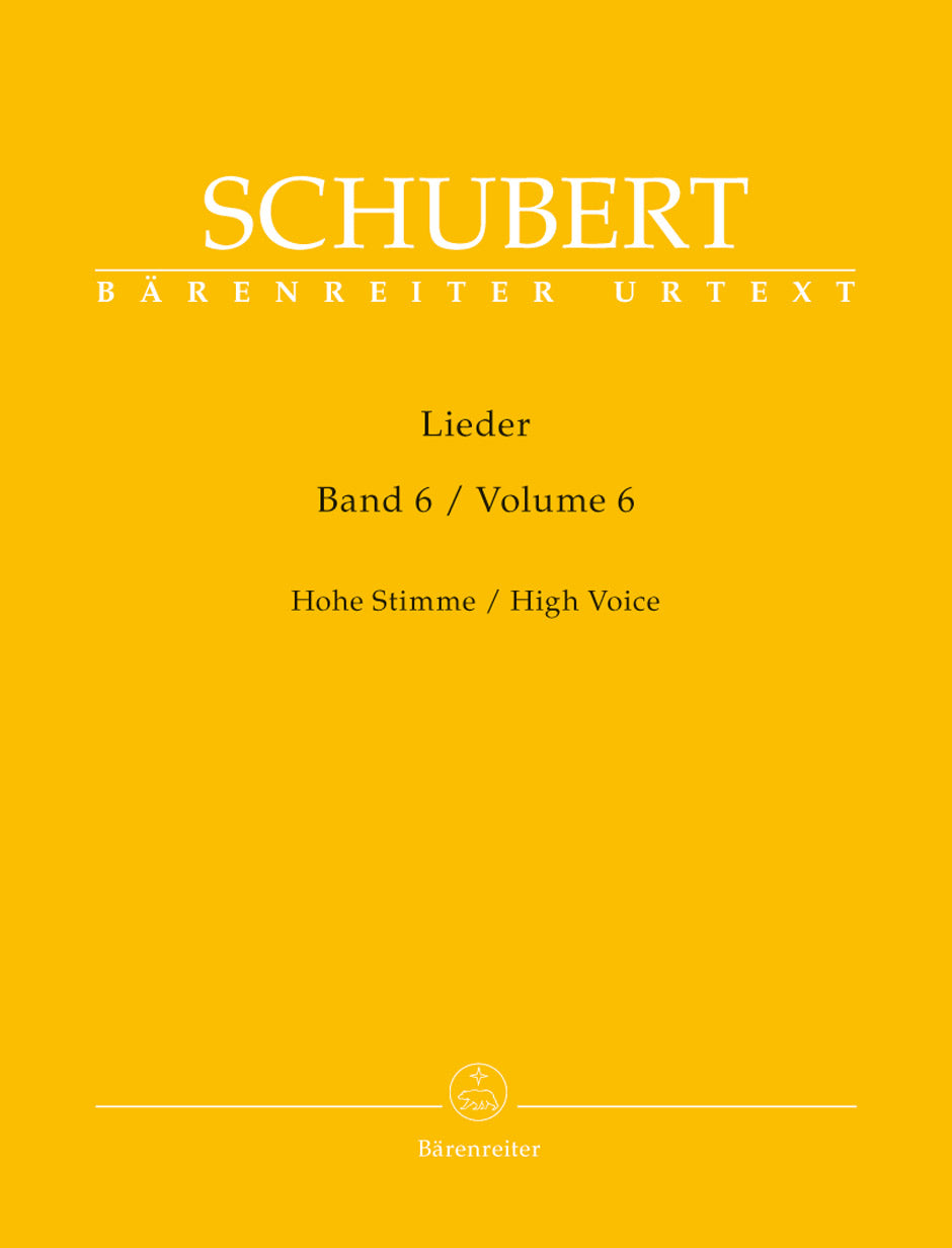 Schubert Lieder Vol6 High Voice BA