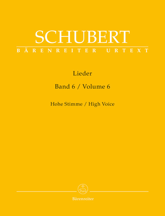 Schubert Lieder Vol6 High Voice BA