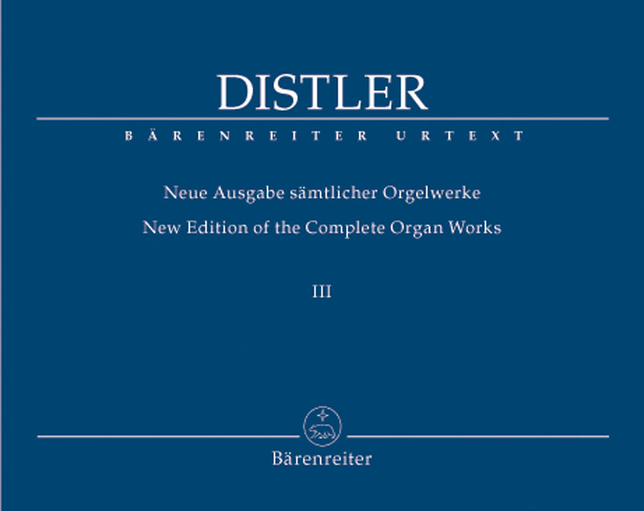 Distler Complete Organ Works Vol3 BA