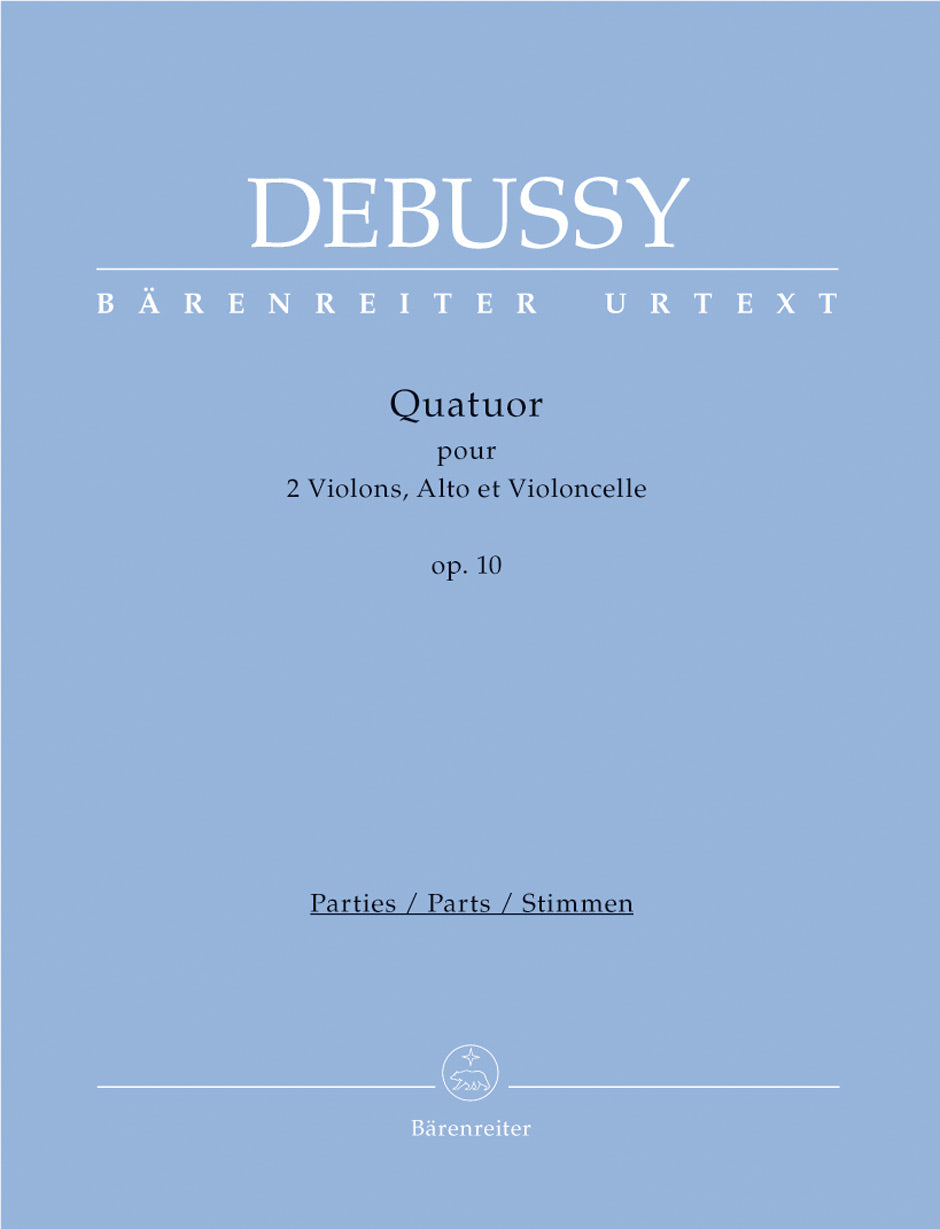 Debussy Quatuor op.10 Str 4tet Pts Only