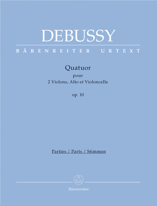 Debussy Quatuor op.10 Str 4tet Pts Only