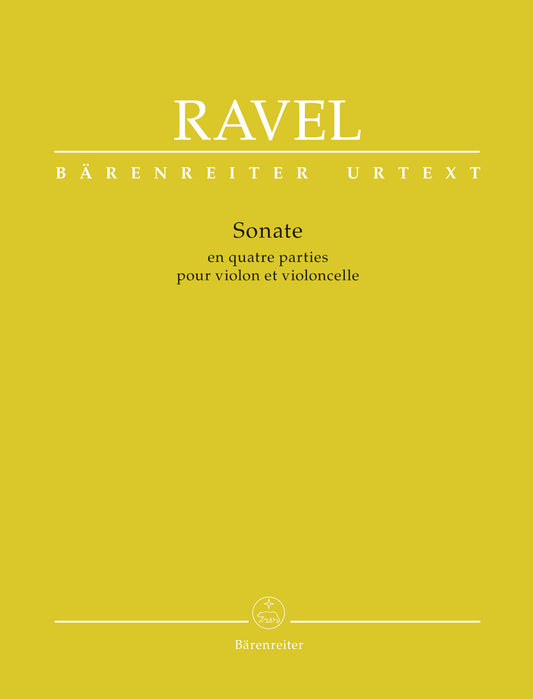 Ravel Sonata Vln/Vc Duet BA