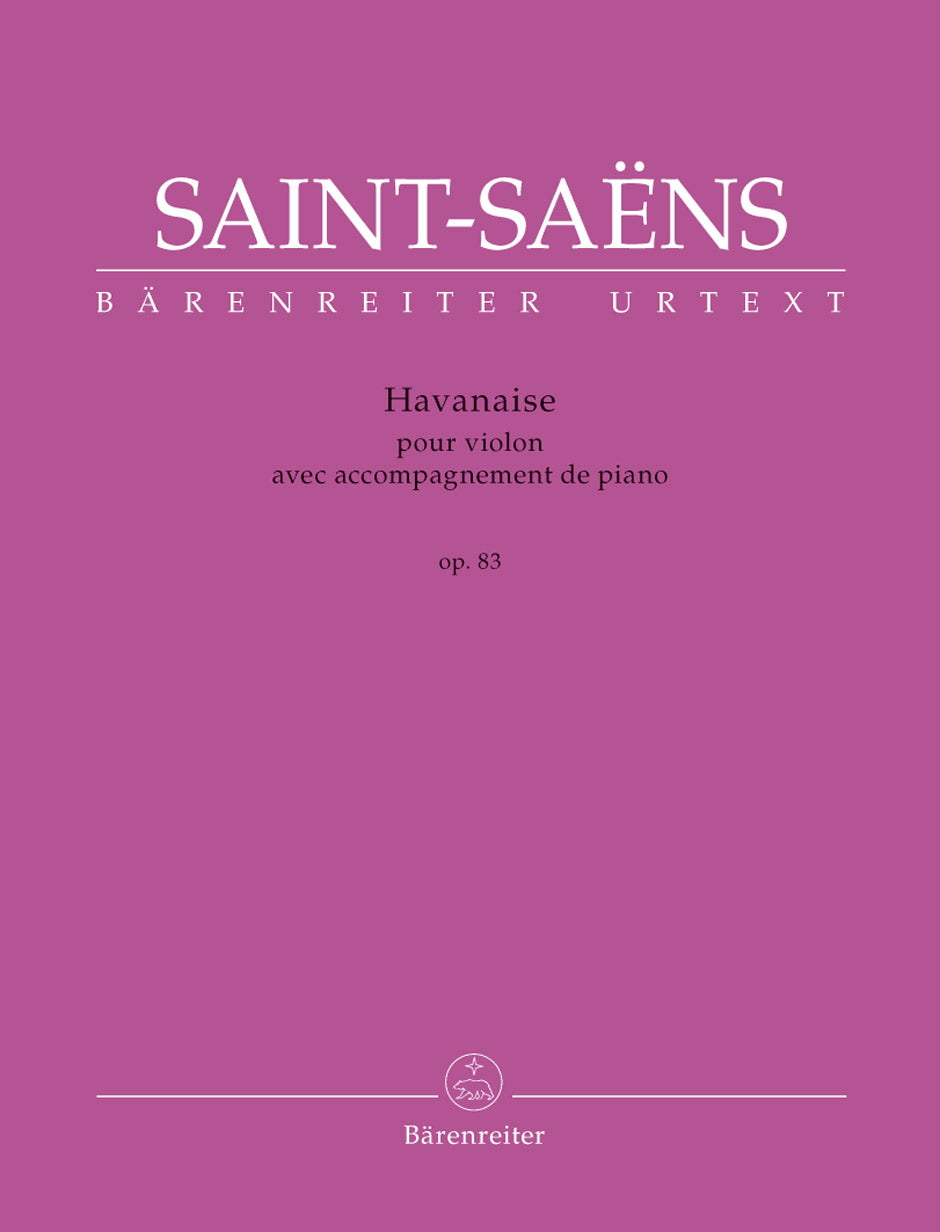 Saint-Saens Havanaise Vln/Pno Op.83 BA