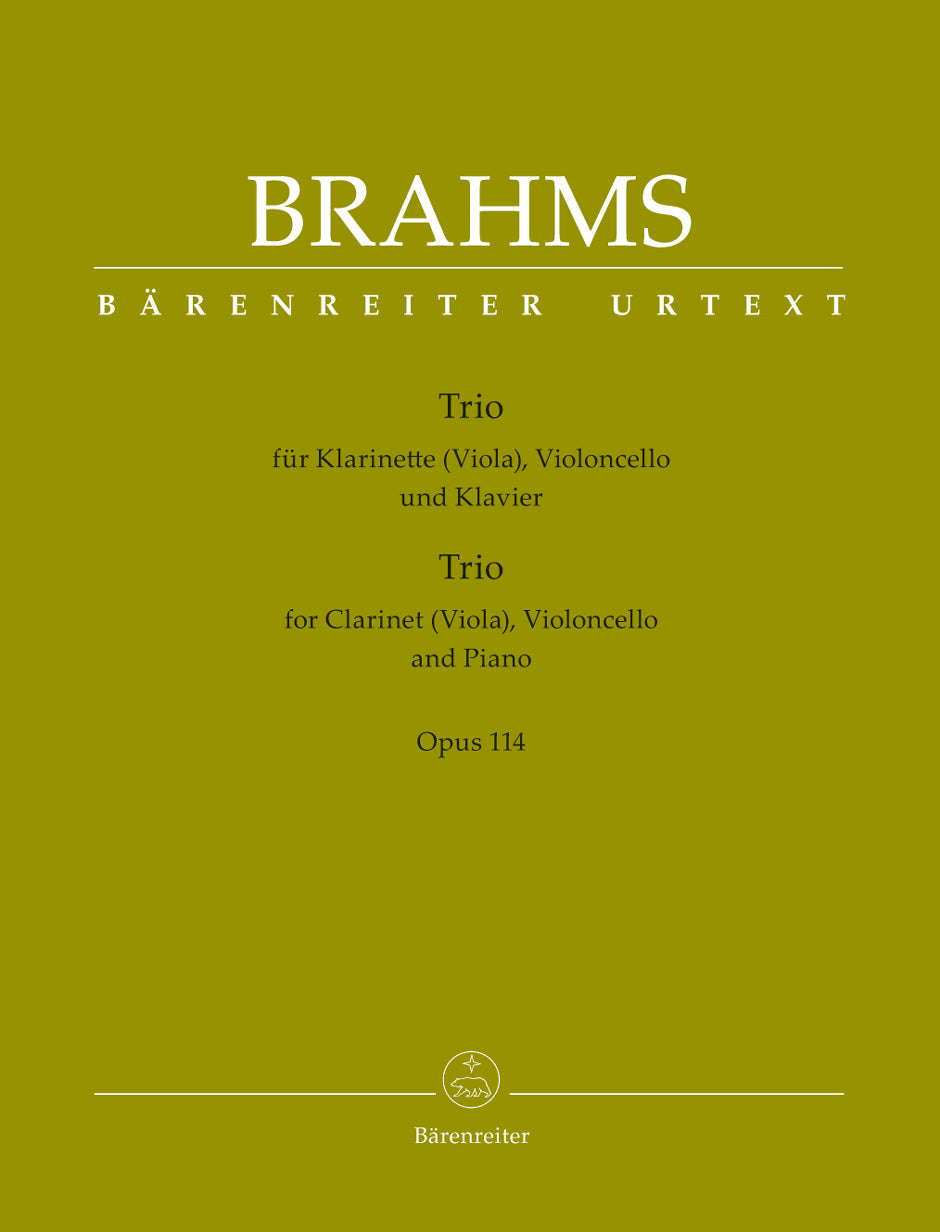 Brahms Trio Clt/Vc/Pno Op114 Sc&Pt BA