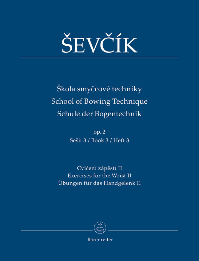 Sevcik School Bowing Technique Op2 Bk3