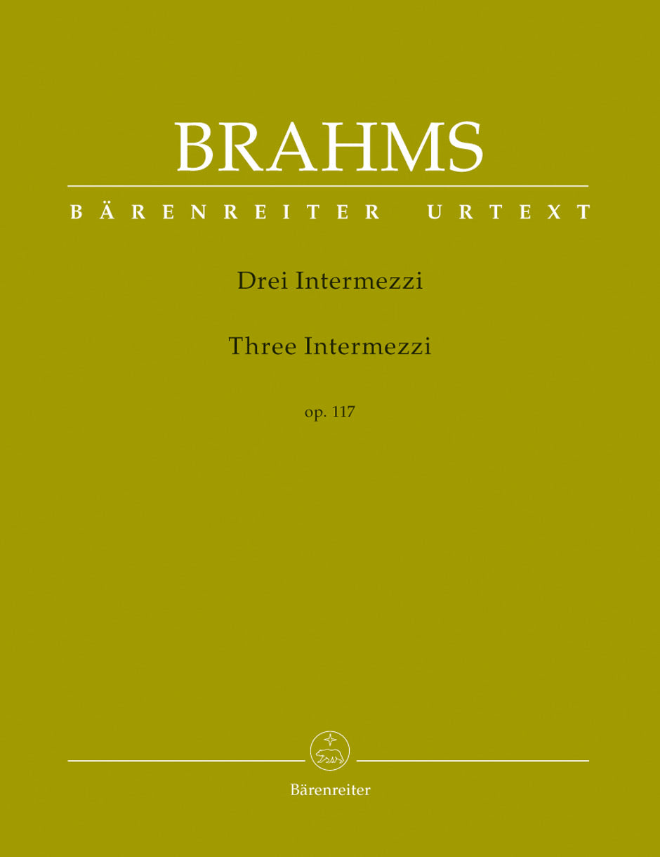 Brahms 3 Intermezzi Op.117 Pno BA