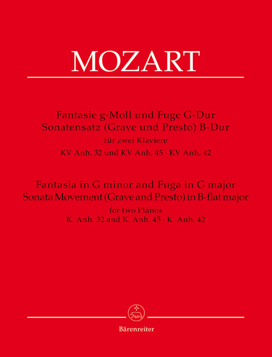 Mozart Fanasia G min & Fuga G Maj 2Pno