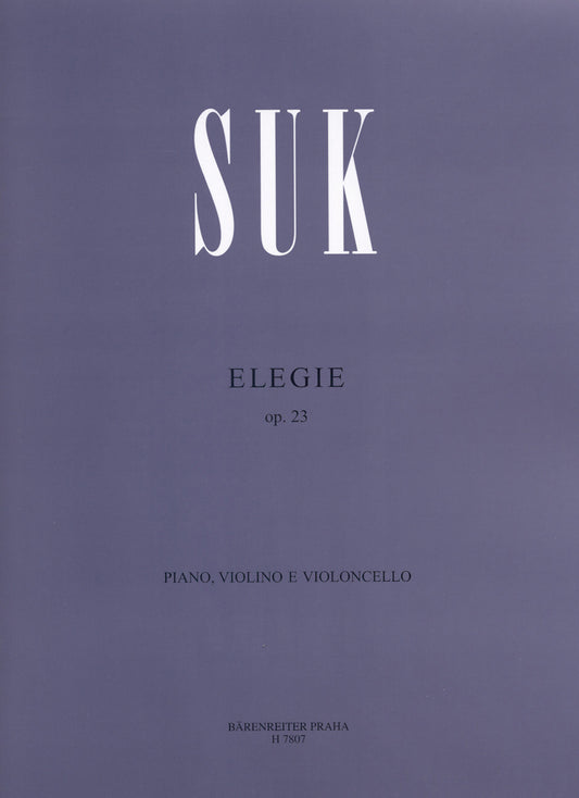 Suk Elegie Op.23 Pno/Vln/Vlc Sc+Pts BA