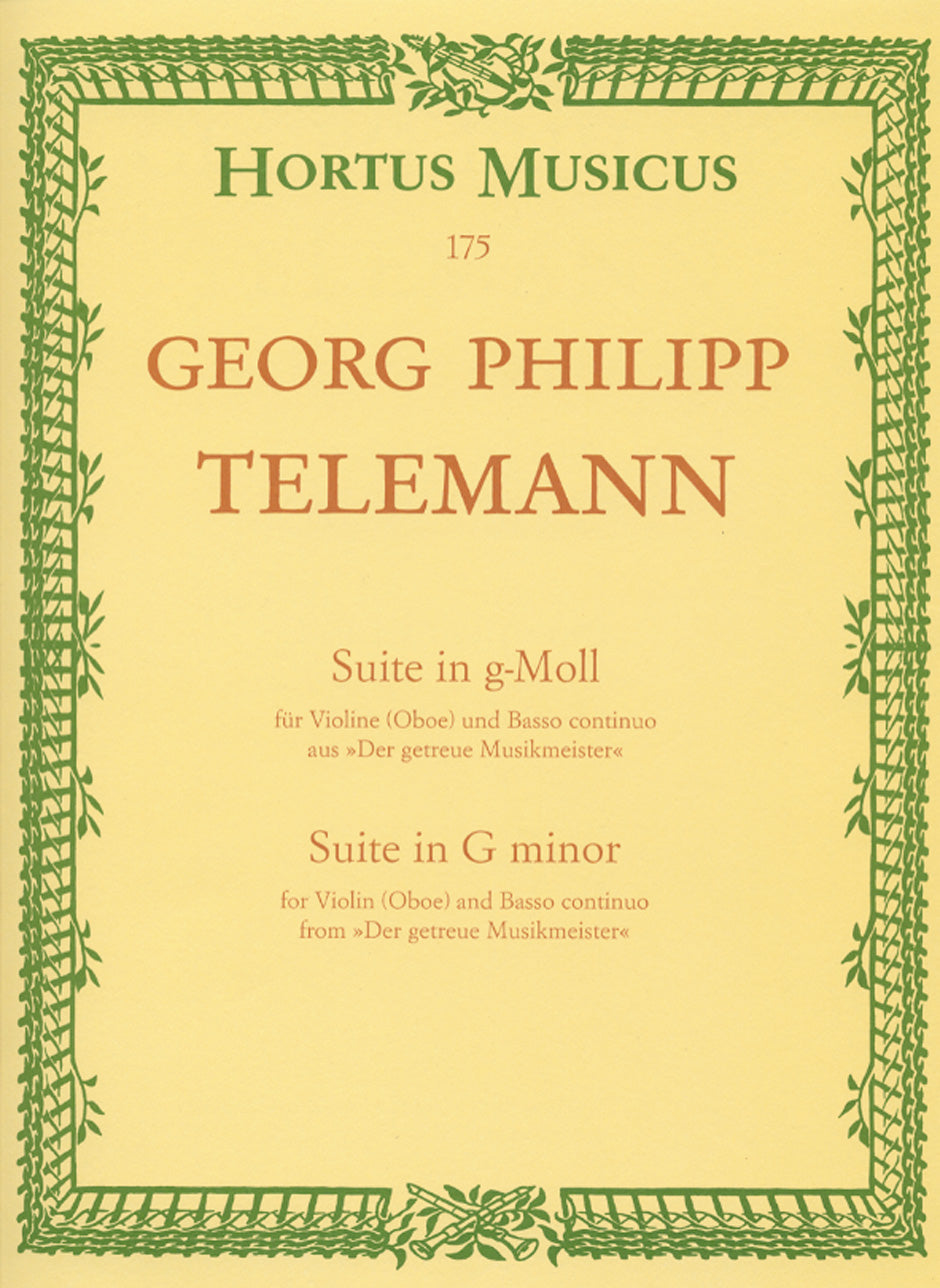 Telemann Suite in G Violin(oboe)&Contin