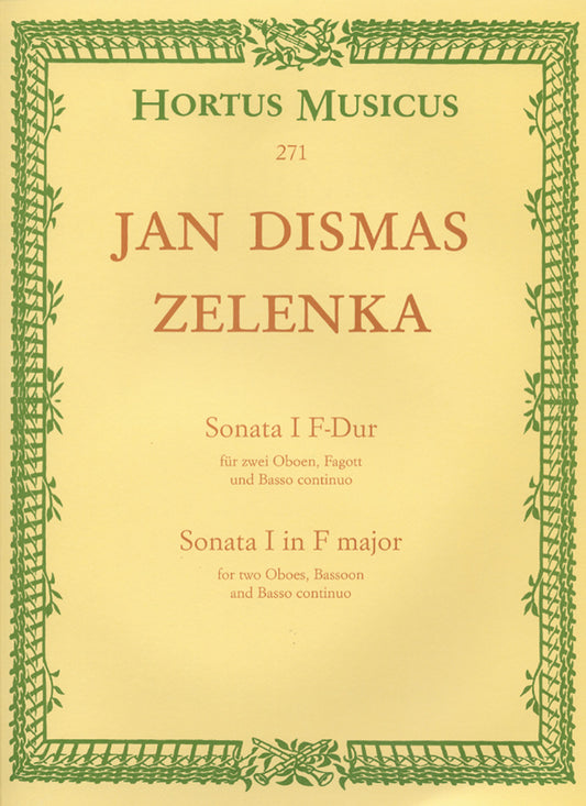 Zelenka Sonata 1 in F Maj 2Ob/Bsn HM 27