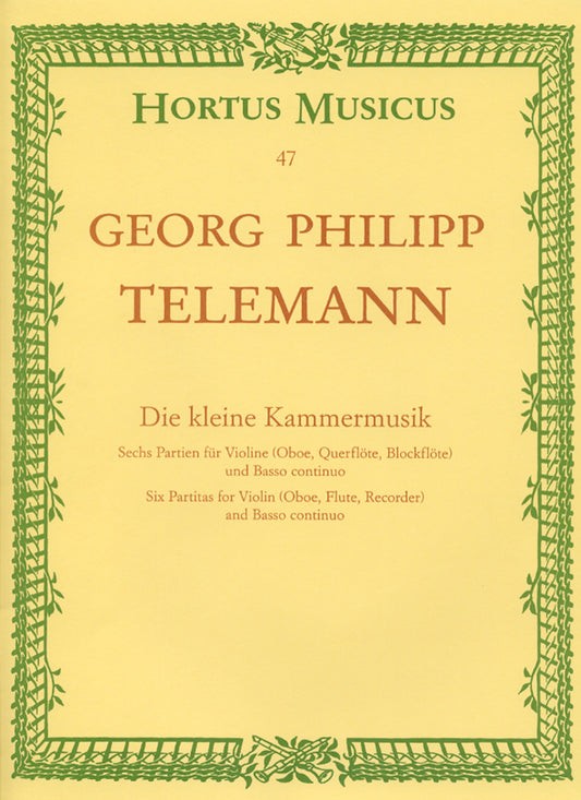 Telemann 6 Partitas Desc Recorder HM47