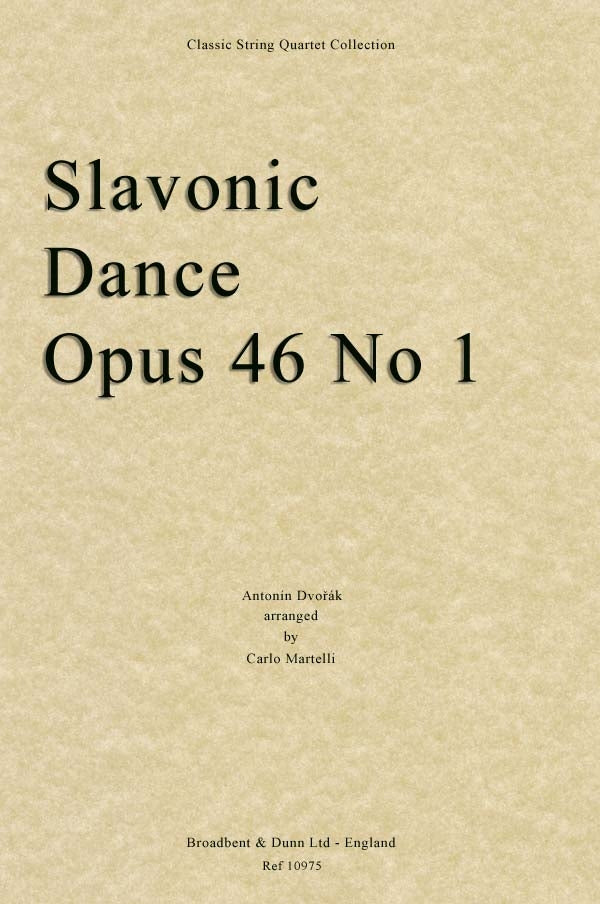 Slavonic Dances for STR 4TET Martelli