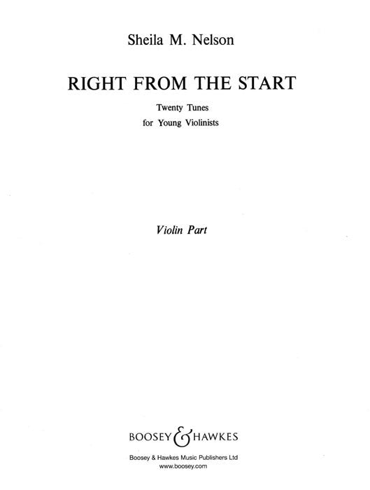 Right from the Start Vln Pt Nelson BHP