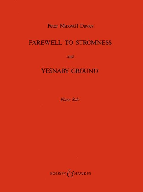 Maxwell Davies Farewell to Stromness Pn