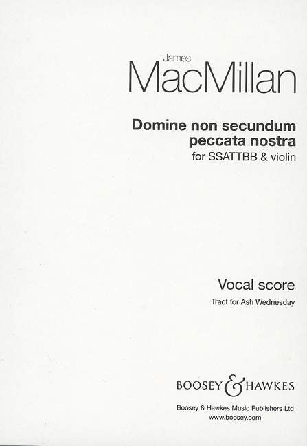 MacMillan Domine non Secundum SSATTBB+V