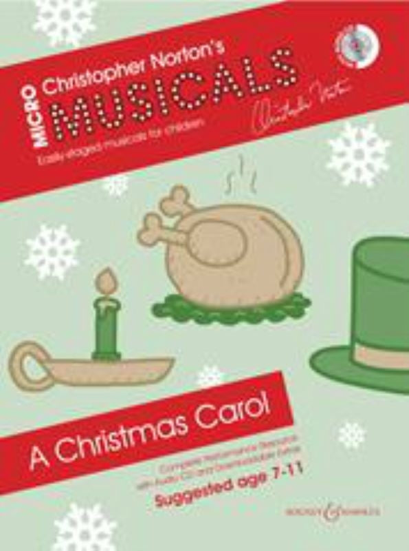 Norton Micromusicals Xmas Carol Bk+CD B