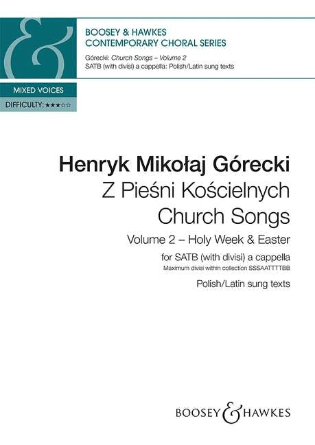 Gorecki Church Songs Vol2 SATB BHP