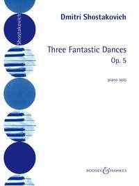 Shostakovich 3 Fantastic Dances Op5 Pno
