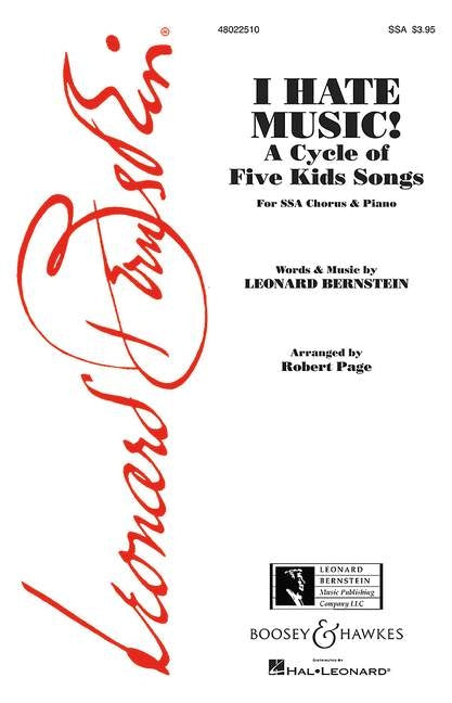 Bernstein I Hate Music SSA BHP