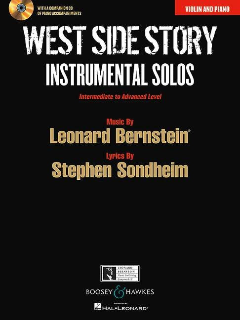 West Side Story Ins Solos Vln&Pno Bk+CD