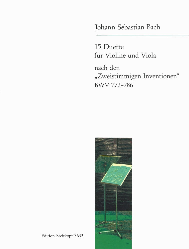 Bach 15 Duets Vla&Vla 2pt Inv BWV772-78