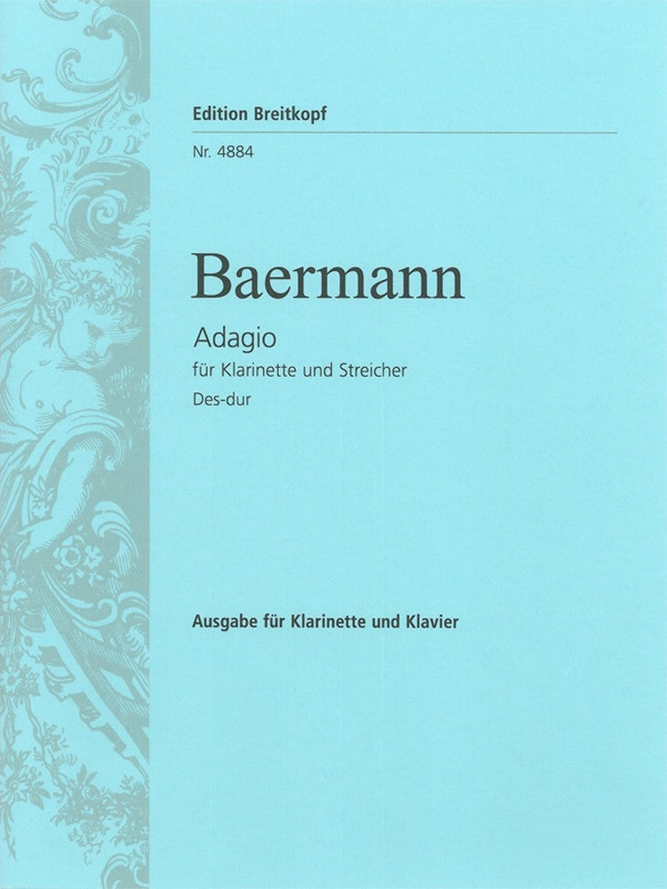 Baermann Adagio Dbmaj Clt&Pno Ed EB