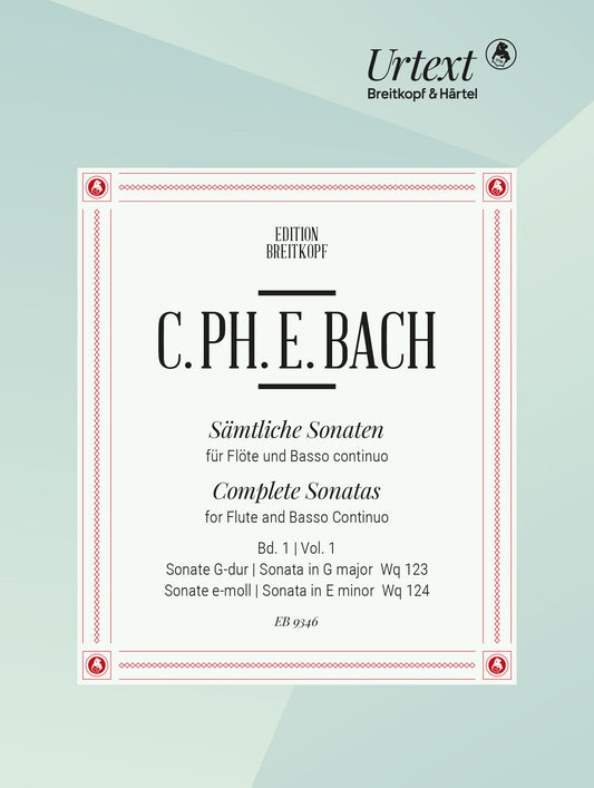 Bach CPE Flute Sonatas Vol1 EB9346