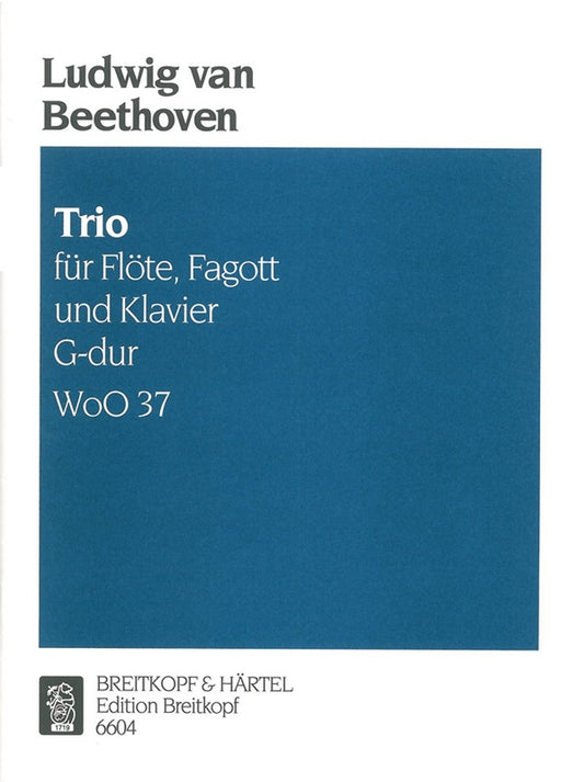 Beethoven Trio G Major Flt Bsn Pno WoO3