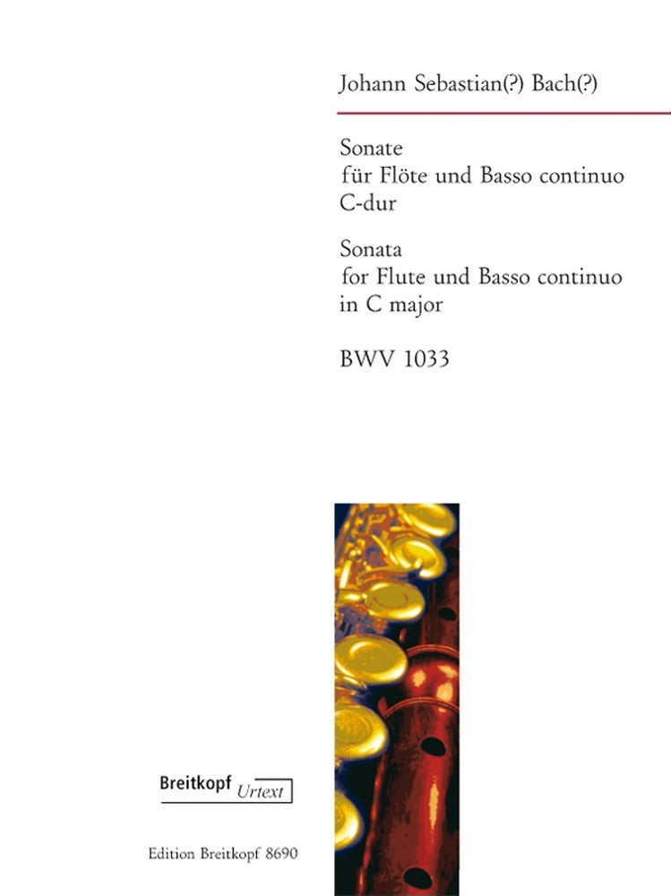 Bach Sonata Flt&Basso Cmaj BWV1033 EB