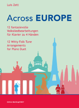 Zett Across Europe Pno Duet 12 Witty Fo